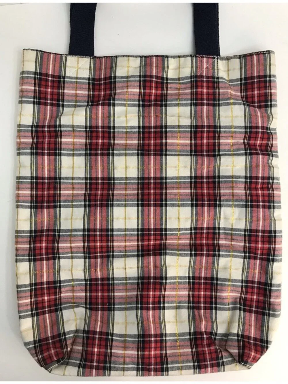 Plaid Mickey Mouse Tote Walt Disney World Disneyland Reusable Bag Magnetic Close